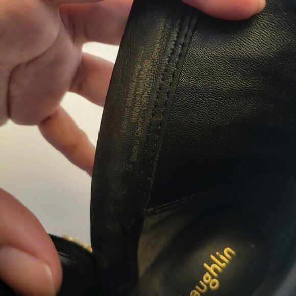 J. McLaughlin Black Croc-Embossed Ankle Boots - Picture 11 of 12